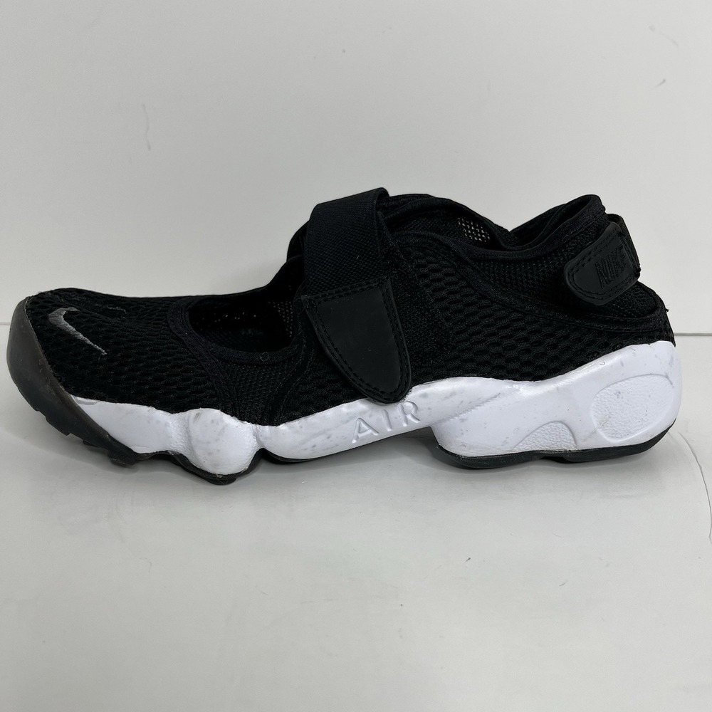 Nike Women's Air Rift BR Breathe 848386-001 Black White Sneaker Flat Mary Jane 9